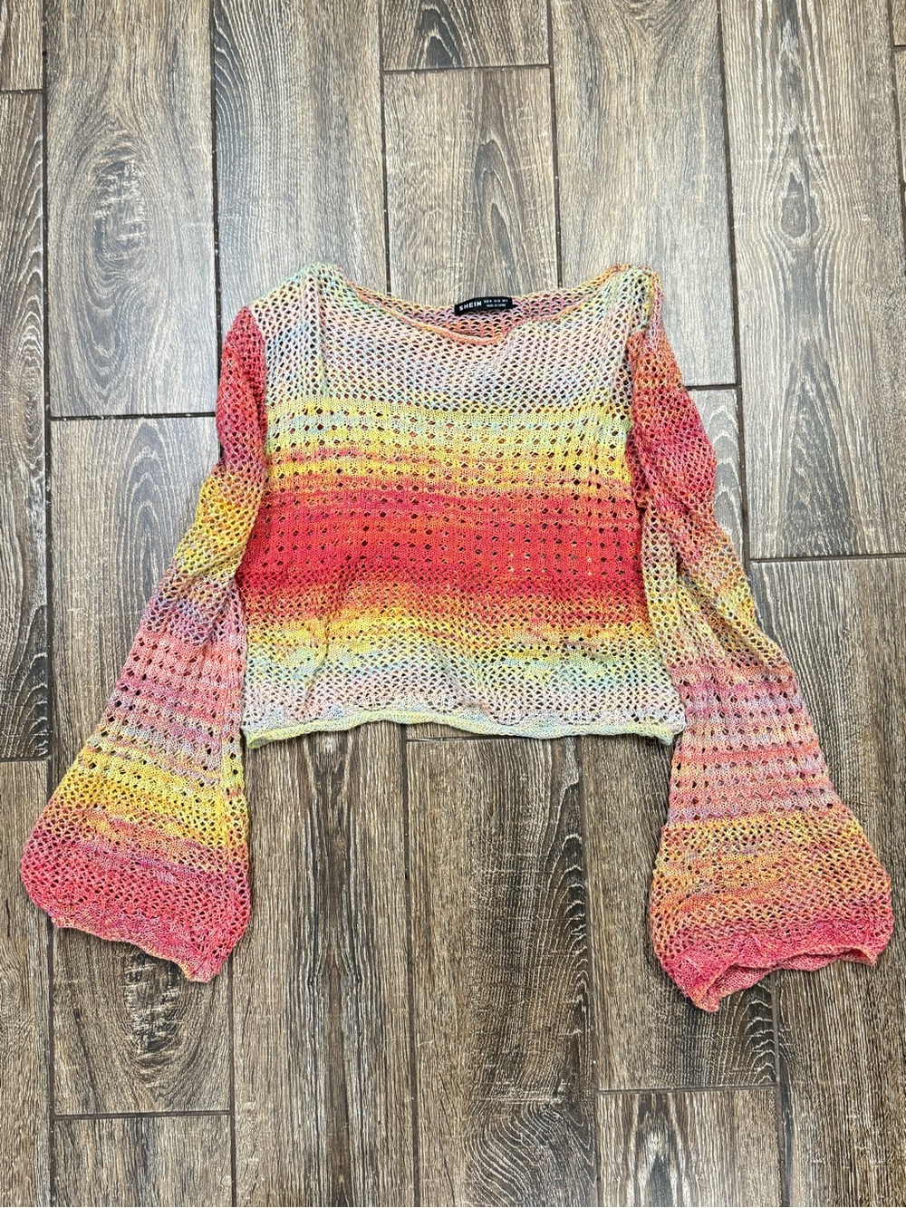 Multicolor Crochet Sweater